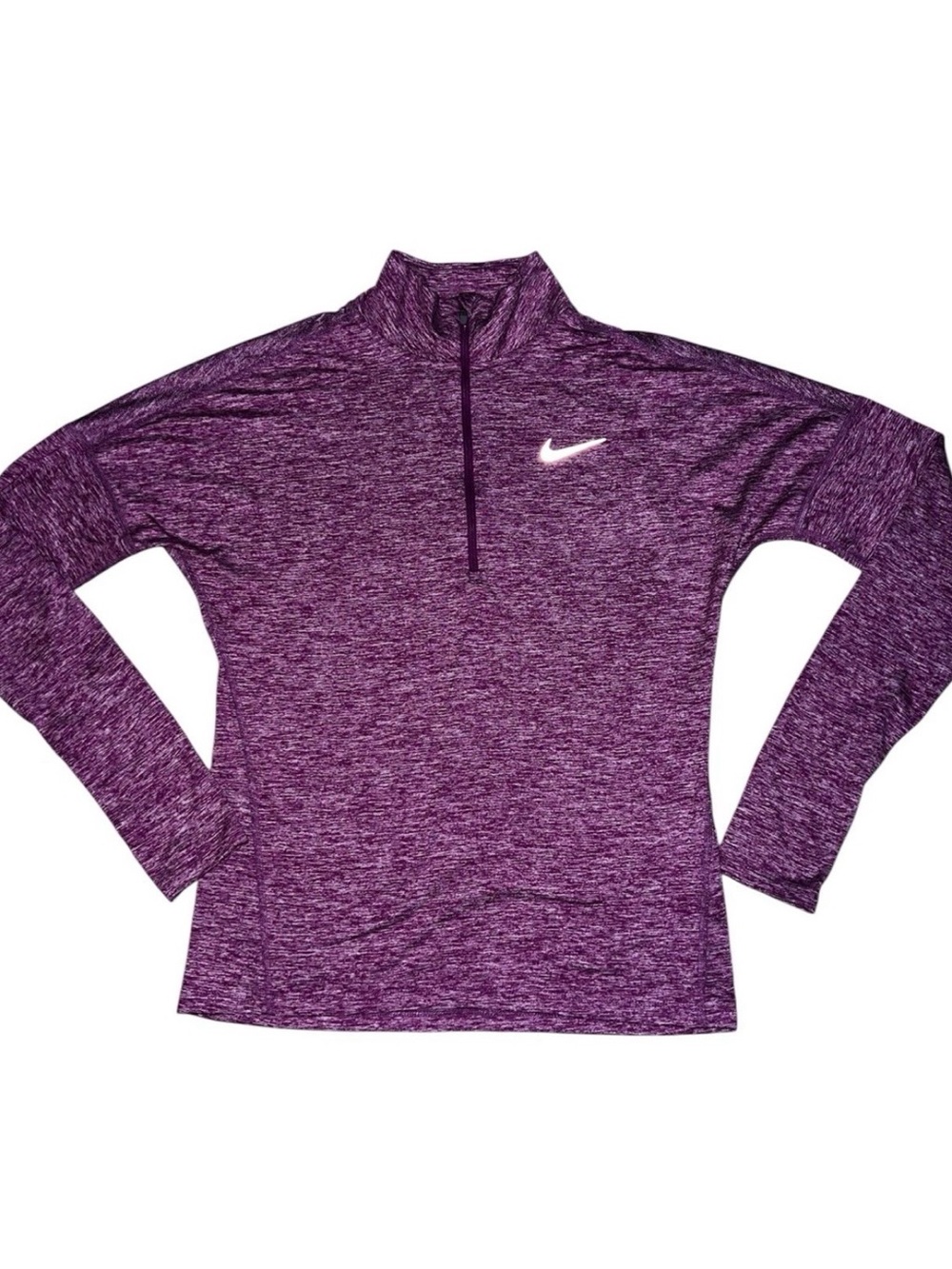 Nike Purple Heathered Half-Zip Performance Pullover